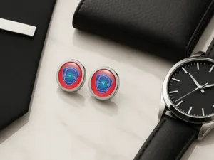 Lancia Gemelos Personalizados Hombre Lujo Set Regalo Pro
